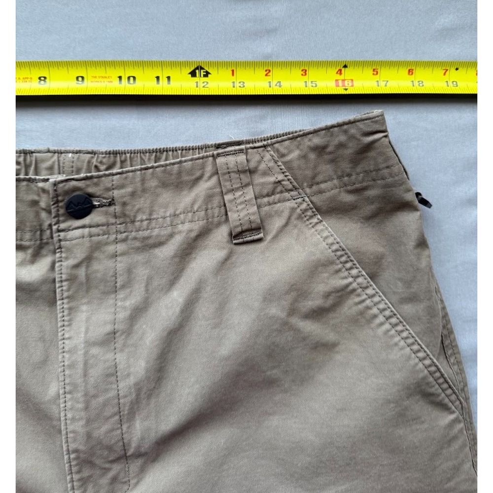 Wrangler Outdoor Shorts Men 36 Brown Performance Stretch‎ Pockets Hiking Casual - Picture 3 of 14